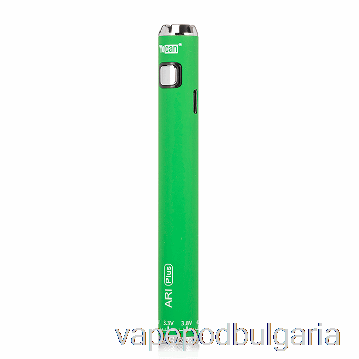 Vape 10000 Дръпки Yocan Ari Plus 900mah батерия зелена